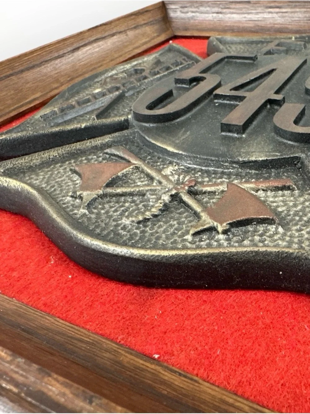 Vintage FD 549 Fire Department Maltese Cross Firefighter Wall Plaque 14.5”